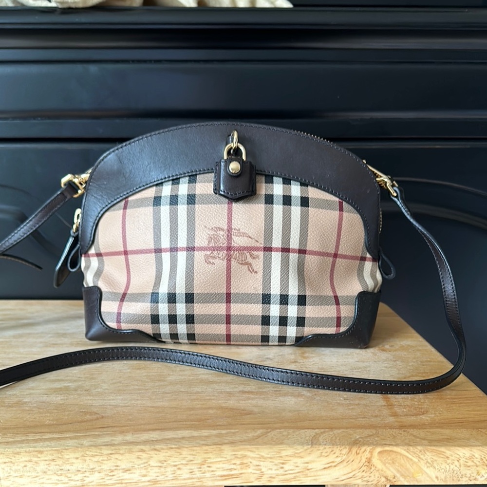 Burberry Primrose Crossbody Haymarket Check